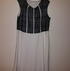 Black and white elegant dress